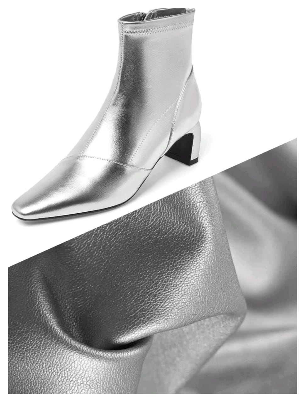 Foil leather with a premium metallic finish